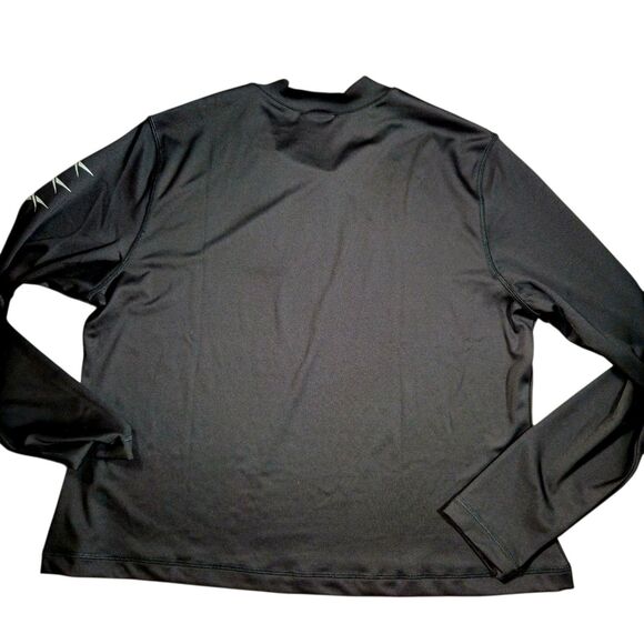 Reebok T Shirt Supremium Size 2X 18-20W Black Long Sleeve Training - Picture 2 of 6